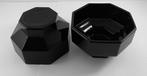 2 Luminarc Octime Noir schaaltjes vintage 70’s, Huis en Inrichting, Keuken | Servies, Ophalen of Verzenden, Zo goed als nieuw