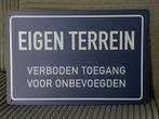 EIGEN TERREIN Tekstbord / reclamebord, Www.pand50.nl, Nieuw, Ophalen of Verzenden, Info@pand50.nl