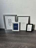 Set van vier fotolijstjes, Ophalen of Verzenden, Zo goed als nieuw, Kunststof, Minder dan 50 cm