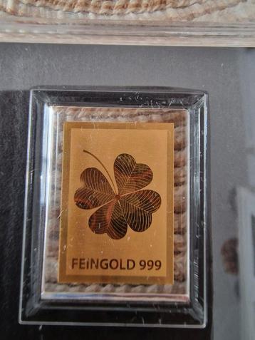 Gouden Klaverblad Feingold 999 beschikbaar voor biedingen
