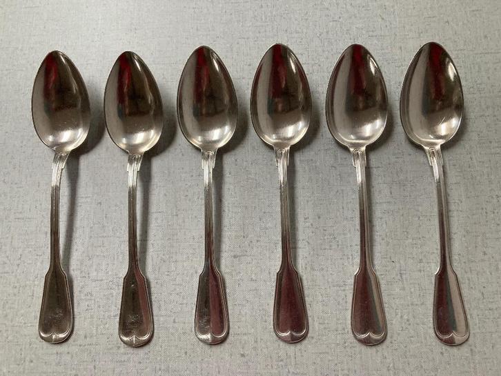 Gero 262, Convention  -  6  eetlepels, Huis en Inrichting, Keuken | Bestek, Zo goed als nieuw, Bestekset, Zilver, Ophalen of Verzenden