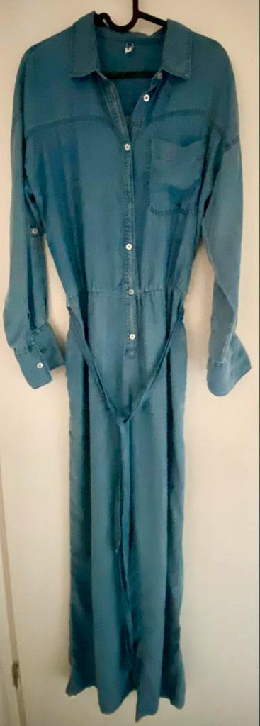 Denim jumpsuit - Maat S, Kleding | Dames, Jumpsuits, Zo goed als nieuw, Maat 36 (S), Blauw, Ophalen of Verzenden