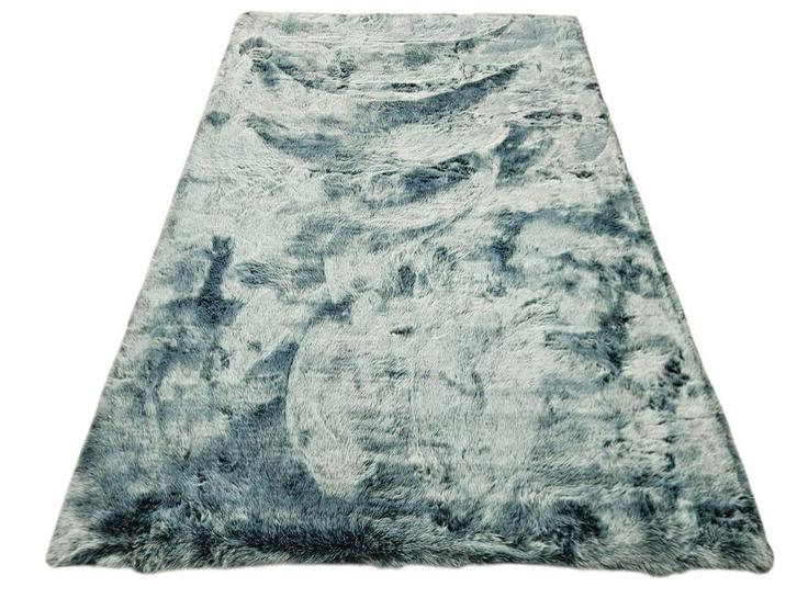 Fluffy faux fur vloerkleed Brinker Blue grey New 180x280cm, Huis en Inrichting, Stoffering | Tapijten en Kleden, Zo goed als nieuw