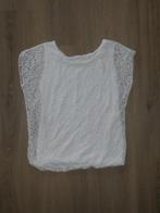 Top wit met hemdje elastiek | 38 | Cartoon, Maat 38/40 (M), Cartoon, Wit, Ophalen of Verzenden