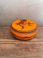 Flora Gouda aardewerk koektrommel, Antiek en Kunst, Antiek | Servies los, Ophalen of Verzenden