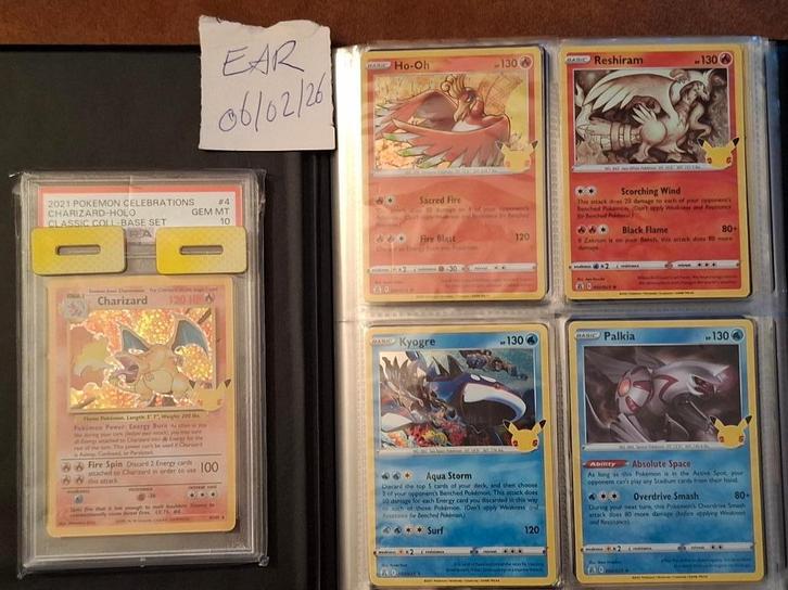 Pokemon Celebrations Masterset  Compleet! + Charizard  PSA10, Hobby en Vrije tijd, Verzamelkaartspellen | Pokémon, Ophalen
