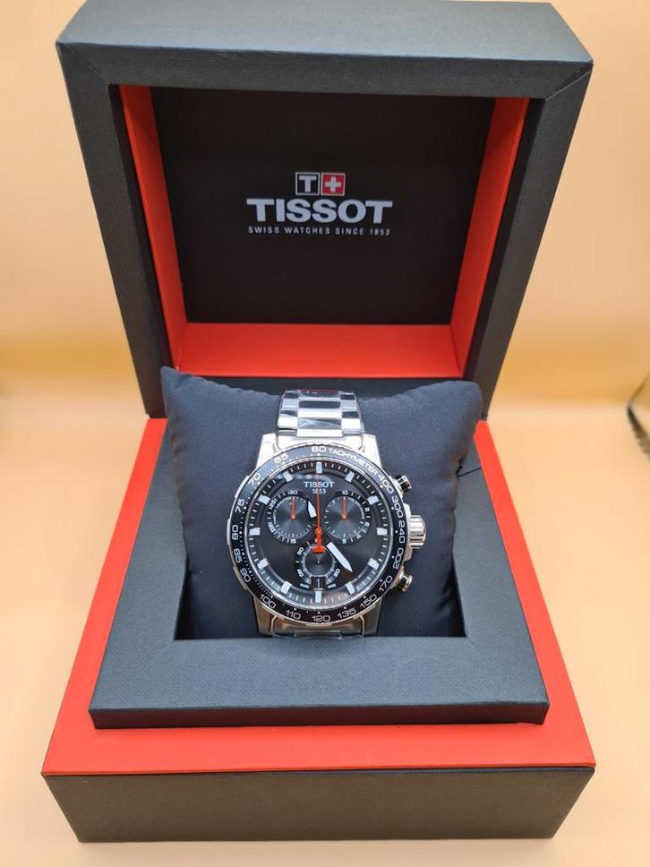Tissot Supersport Chrono 45.5mm -
T125.617.11.051.00, Sieraden, Tassen en Uiterlijk, Horloges | Heren, Zo goed als nieuw, Polshorloge