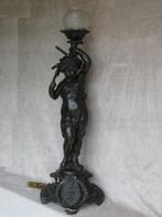 Immens grote bronzen lamp - hoogte 103cm - brons., Ophalen, Brons