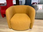 Fauteuil Busca oker geel rond lounge stoel sofa, Nieuw, 75 tot 100 cm, Oker geel fauteuil, 75 tot 100 cm
