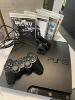 Playstation 3 PS3 Slim met controller en 3 games, Spelcomputers en Games, Spelcomputers | Sony PlayStation 3, Ophalen of Verzenden