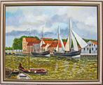 Enkhuizen Oosterhaven 1975   George vd Weel     s036, Antiek en Kunst, Ophalen
