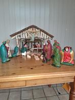 Kerststal met grote beelden., Ophalen, Zo goed als nieuw