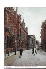 leiden  breestraat  met studenten sociëteit  kunstchromo, Verzenden, Voor 1920, Ongelopen, Zuid-Holland