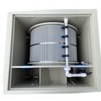 Trommelfilter 50m3 per uur met XXL goot en inbouwspoelpomp, 5384sg, Heeschkoi, Nieuw, Ophalen of Verzenden