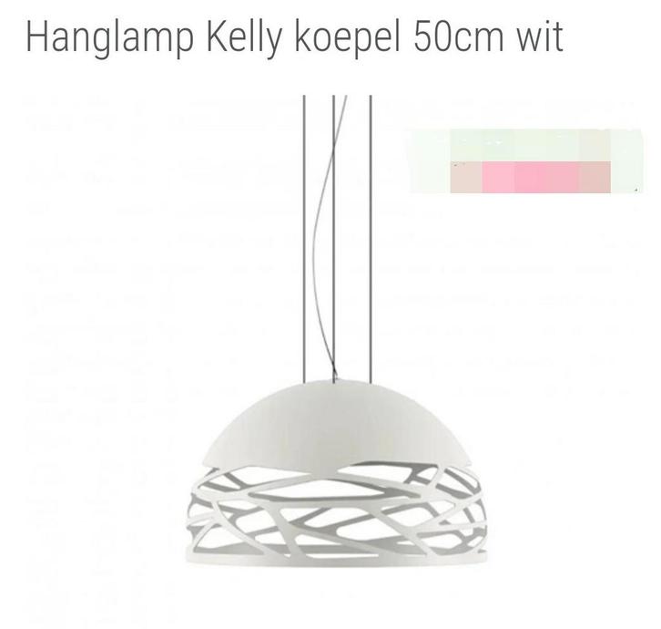 Design hanglamp, wit, Huis en Inrichting, Lampen | Hanglampen, Zo goed als nieuw, Ophalen