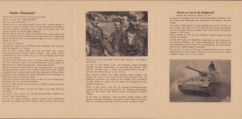 Zeldzame! 'Gerade Du!' Wervingsfolder, Verzamelen, Militaria | Tweede Wereldoorlog, Landmacht, Overige typen, Duitsland, Verzenden