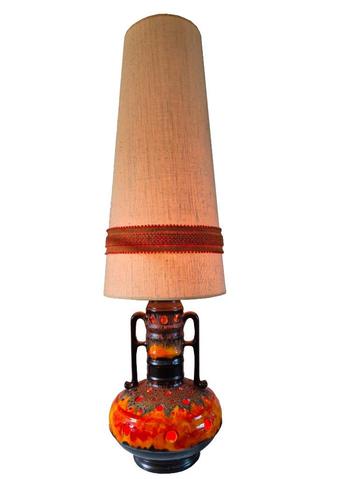 Buitengewoon mooie vintage fat lava XXl design vloerlamp beschikbaar voor biedingen