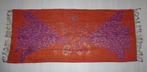 Pashmina sjaal oranje/paars  55% pashmina, 45% zijde, Maat 46/48 (XL) of groter, Ophalen of Verzenden, Zo goed als nieuw, Pashmina