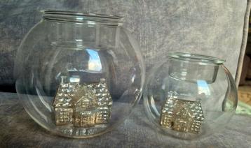 Riviera Maison Waxinelichthouders Huisje - Set van 2 beschikbaar voor biedingen