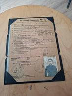 Origineel persoonsbewijs St Lenaarts WO1 wo1 ww1, Verzamelen, Ophalen of Verzenden, Landmacht, Duitsland