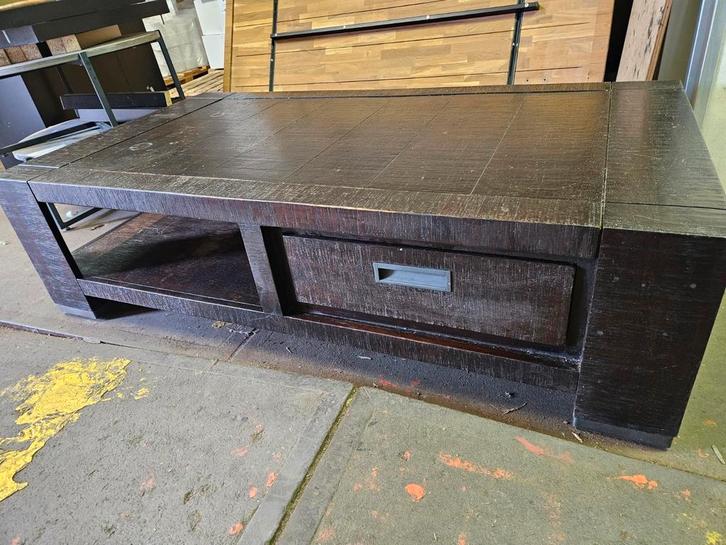 Houten Salontafel met Lade - 150x80cm, Huis en Inrichting, Tafels | Salontafels, Ophalen of Verzenden