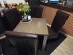 Tafel met 4 stoelen in goede staat, Ophalen, Gebruikt, Modern, 4 tot 6 stoelen