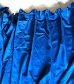 Blauw Gordijn 144h 210b, Huis en Inrichting, Stoffering | Gordijnen en Lamellen, 200 cm of meer, Blauw, 100 tot 150 cm, Gebruikt