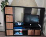 Ikea Lappland tv-kast zwartbruin, Huis en Inrichting, Ophalen, Gebruikt, Overige materialen, 100 tot 150 cm