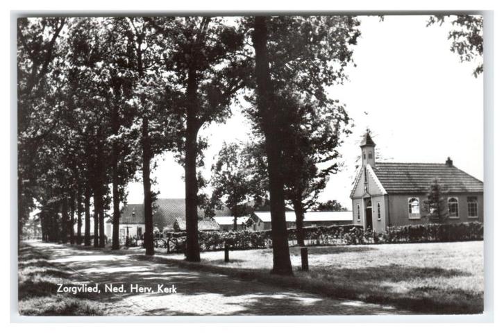 Zorgvlied, Ned. Herv. Kerk, Verzamelen, Ansichtkaarten | Nederland, Ongelopen, Drenthe, 1960 tot 1980, Verzenden