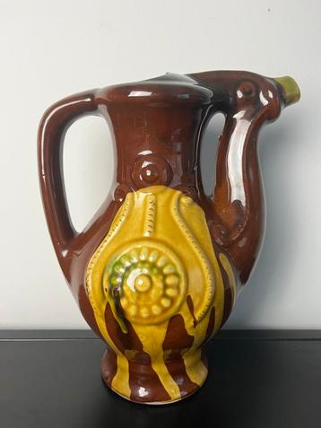 Vintage Aardewerk Waterkan met Kopjes beschikbaar voor biedingen