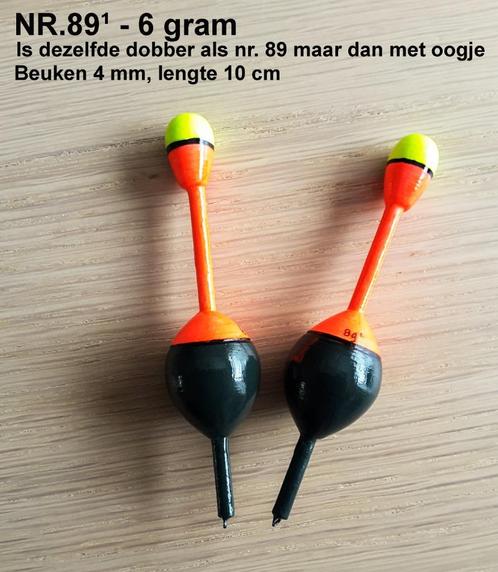 DOODAAS / SNOEKDOBBER HANDBUILT NR. 89¹ / 6 gram, Watersport en Boten, Hengelsport | Roofvissen, Nieuw, Dobber of Lood, Ophalen of Verzenden
