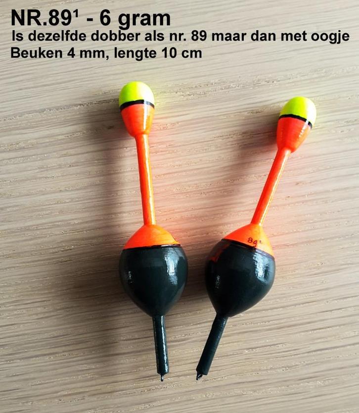 DOODAAS / SNOEKDOBBER HANDBUILT NR. 89¹ / 6 gram, Watersport en Boten, Hengelsport | Roofvissen, Nieuw, Dobber of Lood, Ophalen of Verzenden