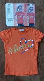 Koningsdag maat 122/128 oranje tshirt t-shirt meisje, Meisje, Ophalen of Verzenden, 9th avenue, Zo goed als nieuw