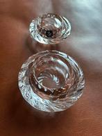 2 Royal Copenhagen Crystal kandelaars zgan, Huis en Inrichting, Ophalen of Verzenden, Zo goed als nieuw, Overige materialen, Minder dan 25 cm