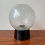 Raak jaren 60 70 bakeliet en glas bol plafonniere, Huis en Inrichting, Bollamp, Vintage, Ophalen of Verzenden, Zo goed als nieuw