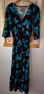 Nieuw mooie lange jurk blauw vlinders Norah maat 44, Kleding | Dames, Jurken, Zwart, Maat 42/44 (L), Nieuw, Ophalen of Verzenden