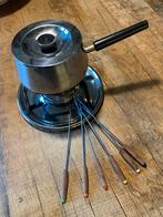 Fondue set met brander en vorken, Ophalen of Verzenden, Gebruikt, Brander, Fondueset