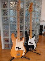 2x oude/vintage Precision Bass (Fender / Squier copy), Muziek en Instrumenten, Snaarinstrumenten | Gitaren | Bas, Ophalen, Gebruikt