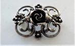 TEKA mooie zilveren broche met roos (6041-1259), Ophalen, Zo goed als nieuw, Zilver, Zilver