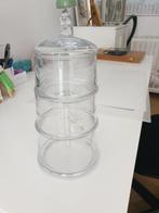 Bonbonniere 3-laags, Huis en Inrichting, Glas of Glazen, Gebruikt, Ophalen of Verzenden, Glas