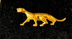 Vintage panter / luipaard / jaguar broche, Ophalen of Verzenden, Overige materialen, Broche