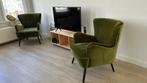 Twee stijlvolle Goossens Daisy fauteuils, Ophalen, Retro, klassiek,, 75 tot 100 cm, Zo goed als nieuw