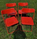 IKEA Ted Klapstoel - Rood - Gammelgaard - Retro - set van 4, Huis en Inrichting, Stoelen, Kunststof, Gebruikt, Ophalen of Verzenden
