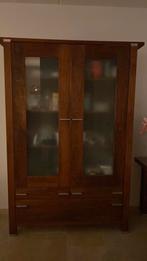 Mooie massief walnoten houten kast., Huis en Inrichting, Ophalen, Gebruikt, 100 tot 150 cm, 200 cm of meer