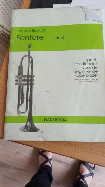 Jan van Beekum studieboek beginnende koperblazer deel 1 beschikbaar voor biedingen