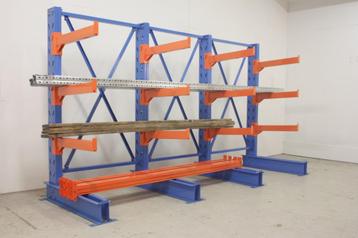 Draagarmstelling enkelzijdig set 3,9mtr. 2,2 mtr. hoog