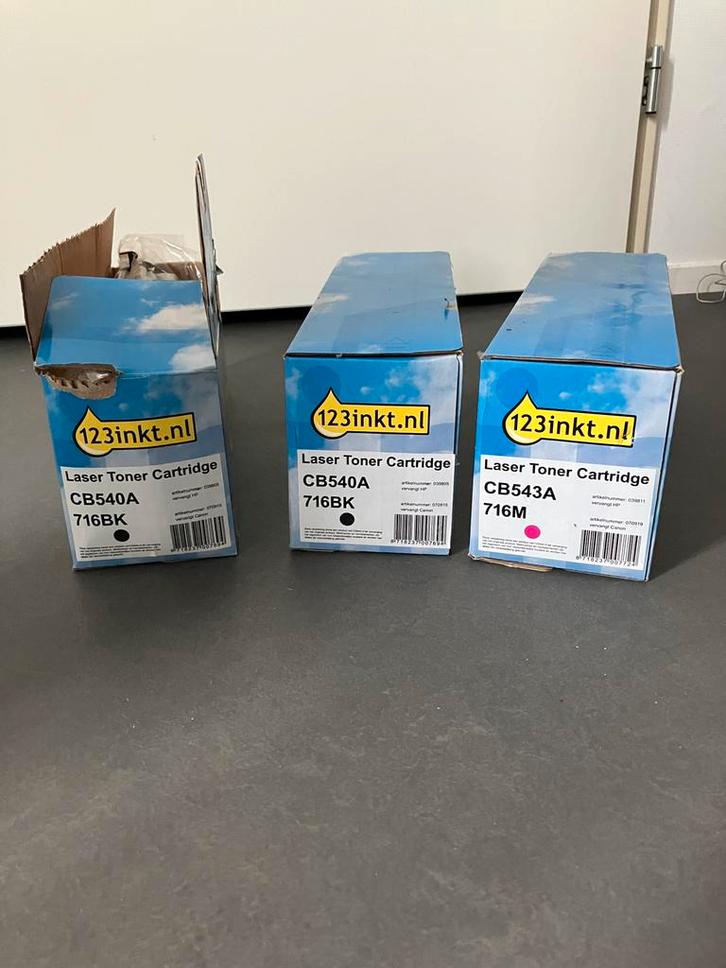 Laser Toner Cartridge 2x Zwart 1x Magenta, Computers en Software, Printerbenodigdheden, Nieuw, Toner, Ophalen of Verzenden