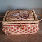 Vintage riet Chinees naaimandje, Ophalen of Verzenden, Huis en Inrichting