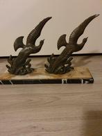 Beeld met twee vogel (zwaluwen of meeuwen) van brons, Antiek en Kunst, Verzenden, Brons