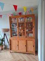 Buffetkast teakhout, Huis en Inrichting, Kasten | Buffetkasten, 200 cm of meer, Ophalen of Verzenden, 25 tot 50 cm, Glas